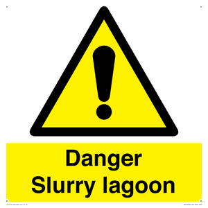 Danger Slurry lagoon